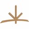 Ekena Millwork Alberta Smooth Timber Gable Bracket, Western Red Cedar, 84"W x 35"H x 1 1/2"D x 3 1/2"F, 10/12 Pitch GBW084X35X0204ALB00SWR - alternate 5